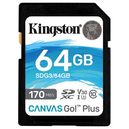 Kingston Technology Canvas Go! Plus Memoria Flash 64Gb SD UHS-I Classe 10