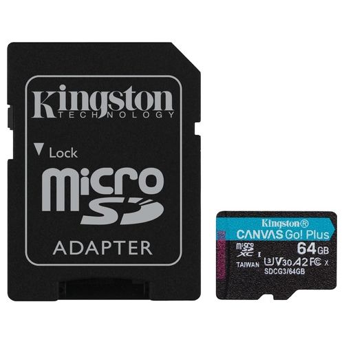 Kingston Technology Canvas Go! Plus Memoria Flash 64Gb Microsd Classe 10 Uhs-i