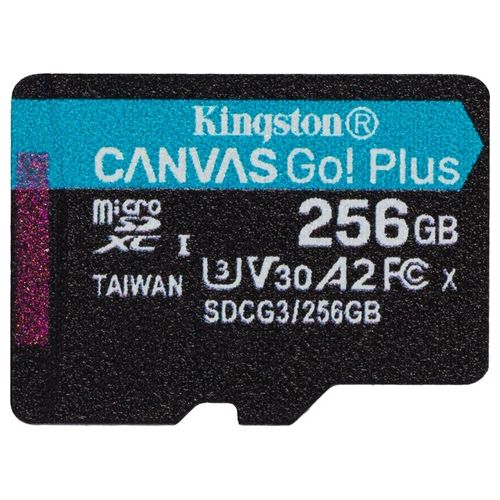 Kingston Technology Canvas Go! Plus Memoria Flash 256Gb MicroSD Classe 10 UHS-I