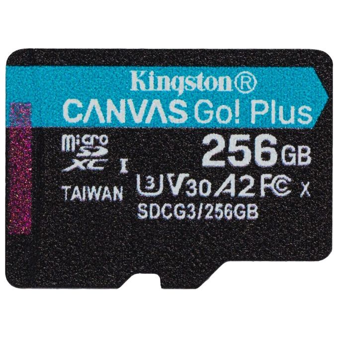 Kingston Technology Canvas Go! Plus Memoria Flash 256Gb MicroSD Classe 10 UHS-I