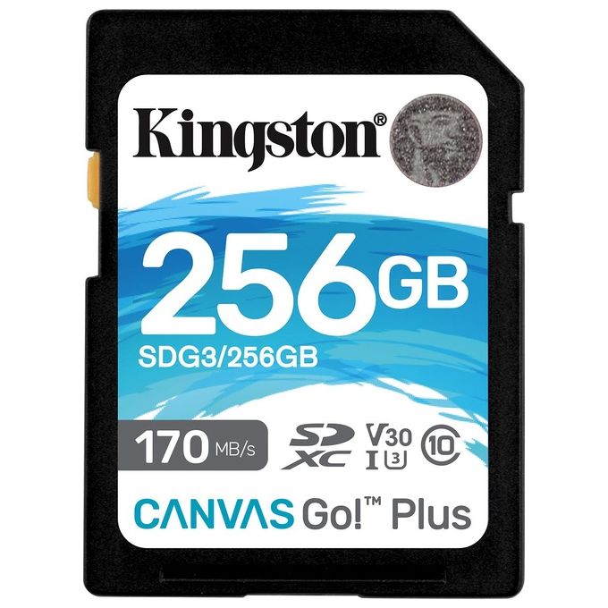 Kingston Technology Canvas Go! Plus Memoria Flash 256Gb SD Uhs-i Classe 10