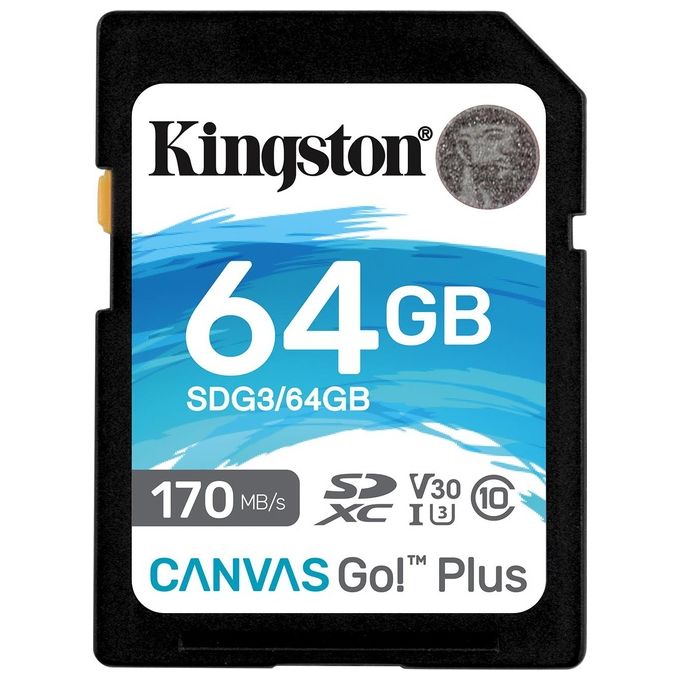 Kingston Technology Canvas Go! Plus Memoria Flash 64Gb SD UHS-I Classe 10