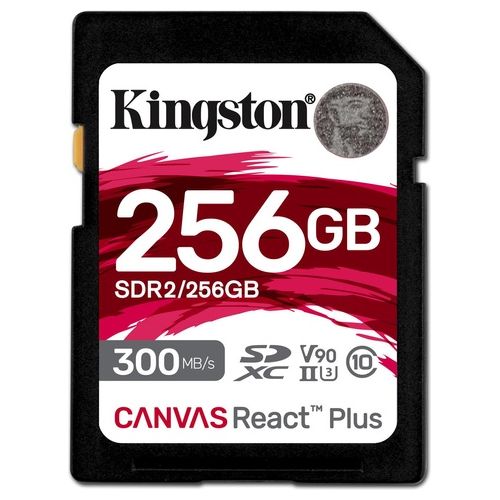Kingston Technology Canvas React Plus 256Gb SD UHS-II Classe 10