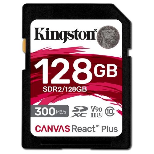Kingston Technology Canvas React Plus 128Gb SD UHS-II Classe 10
