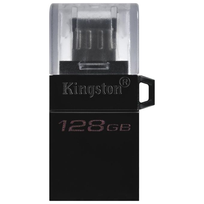 Kingston Technology Datatraveler microDuo3 G2 Unita' Flash Usb 128Gb Usb Type-A / Micro-Usb 3.2 Gen 1 Nero