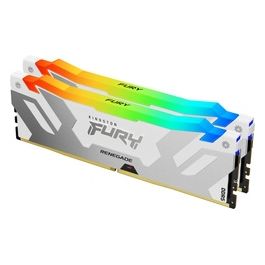 Kingston Technology FURY 32Gb 6000MT/s DDR5 CL32 DIMM Kit of 2 Renegade RGB White XMP