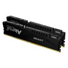 Kingston Technology FURY Beast DDR5 32Gb 2x16Gb 5200MT/s DDR5 CL36 DIMM Memoria Gaming per Computer Fissi Kit da 2