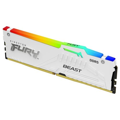 Kingston Technology FURY Beast 32Gb 6000 MT/s DDR5 CL40 DIMM White RGB XMP