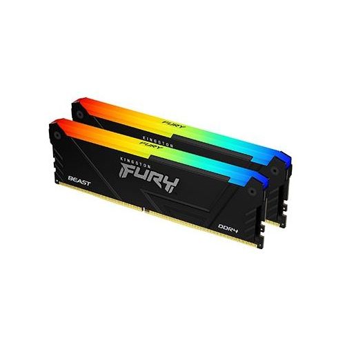 Kingston Technology FURY Memoria Ram 64Gb 3200MT/s DDR4 CL16 DIMM Kit da 2 Beast RGB