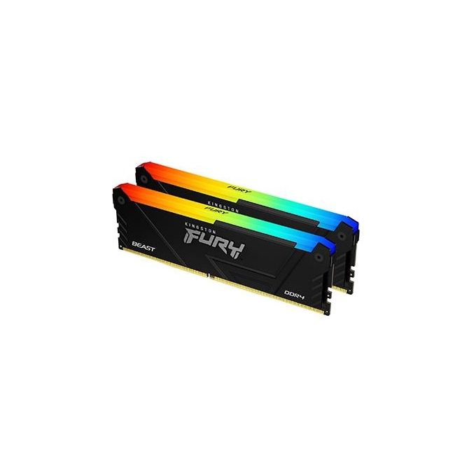 Kingston Technology FURY Memoria Ram 64Gb 3200MT-s DDR4 CL16 DIMM Kit da 2 Beast RGB