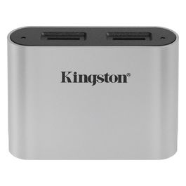 Kingston Technology Workflow MicroSD Reader Lettore di Schede Usb 3.2 Gen 1 Type-C Nero/Argento