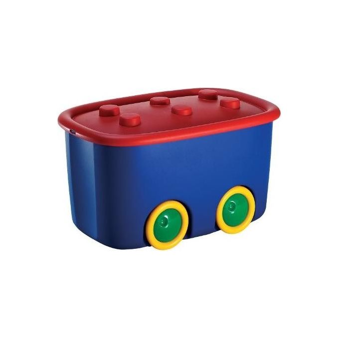 Kis Contenitore Porta Giochi 58x38,5x32cm Multicolore Funny Box