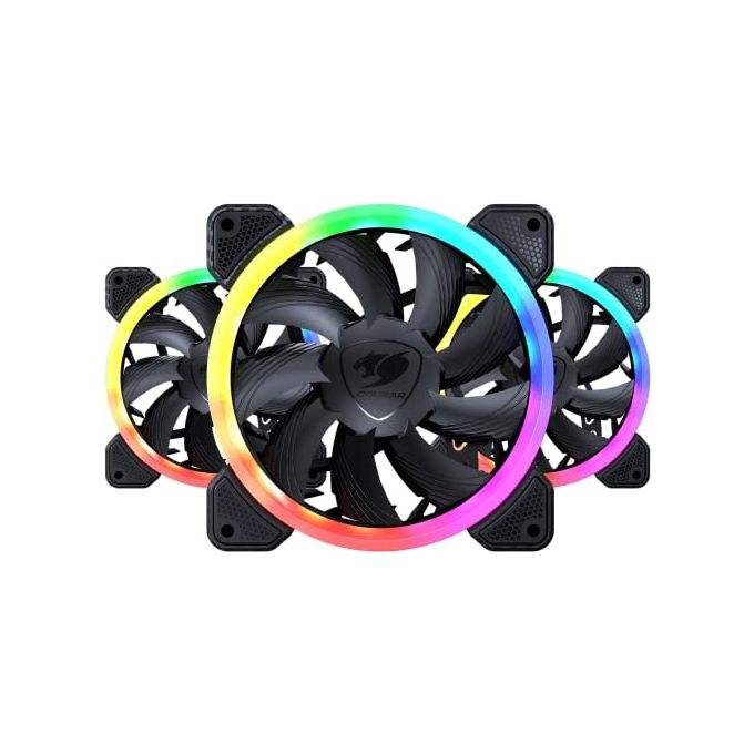 KIT 3x VENTOLA CABINET GAMING VORTEX ARGB VK 120 FAN 120X120X25 - COUGAR