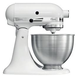 Kitchenaid 5K45SSEWH Classic Robot da Cucina Capacità Ciotola 4,5 Litri Potenza 250 Watt Bianco