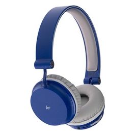 KitSound Cuffie Stereo Bluetooth Blu