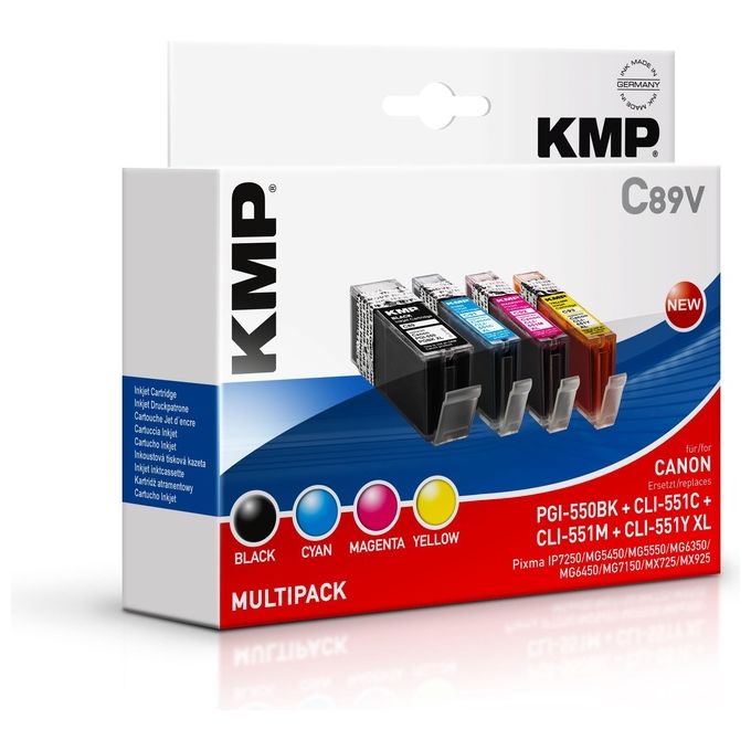 KMP C89V Multipack Compatibile con Canon PGI-550/CLI-551 XL