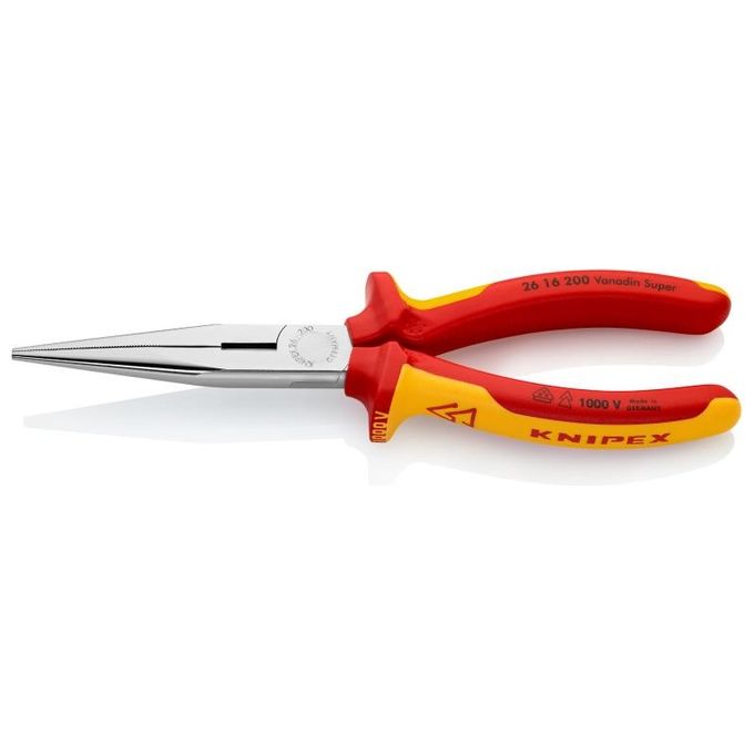 Knipex Pinza a Becchi Semitondi con Tronchese 200mm Cromato