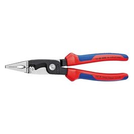 Pinza per Elettroinstallazioni Bonderizzata Nera con Manici Rivestiti in Materiale Bicomponente 200mm