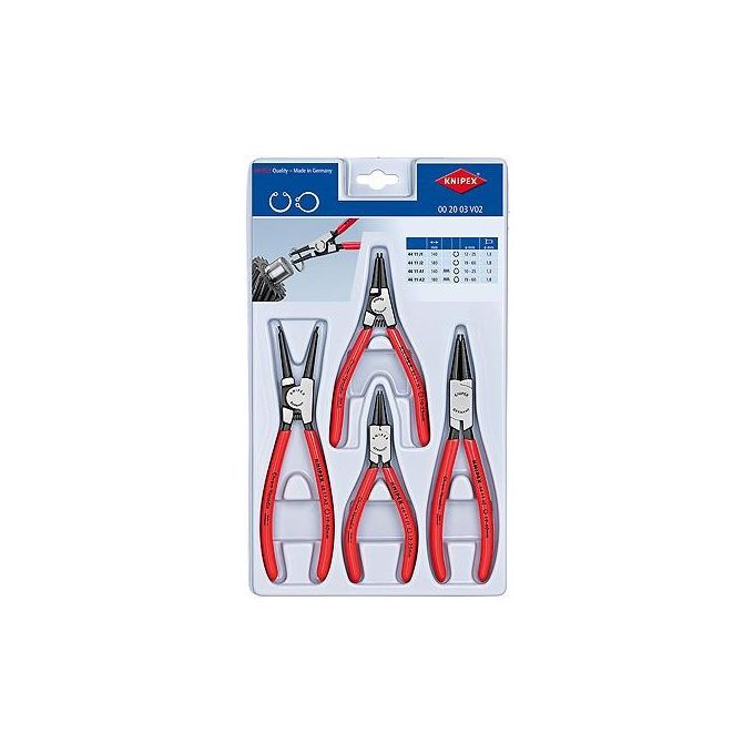 Knipex Set Pinze per Anelli di Sicurezza