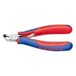 Knipex Tronchese per Elettronica con Tagliente Frontale Rivestiti in Materiale Bicomponente 115mm