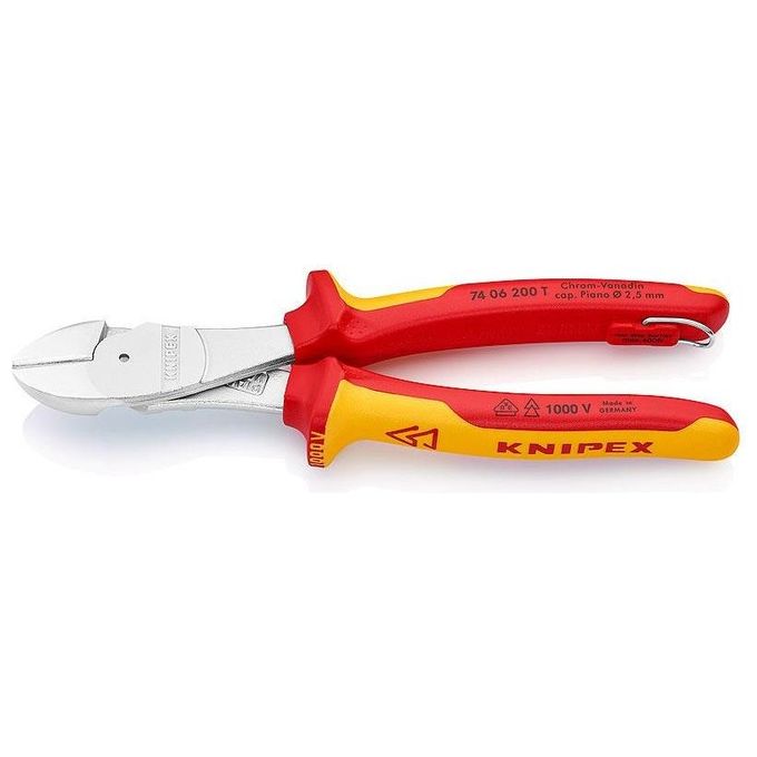 Knipex Tronchese Laterale per Meccanica Tipo Forte Isolamento 1000v 200mm