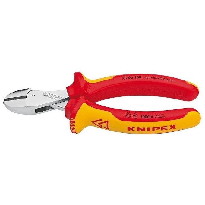 Knipex X-Cut Tronchese Laterale Compatto Cromata Isolati con Manici Rivestiti in Materiale Bicomponente 160mm