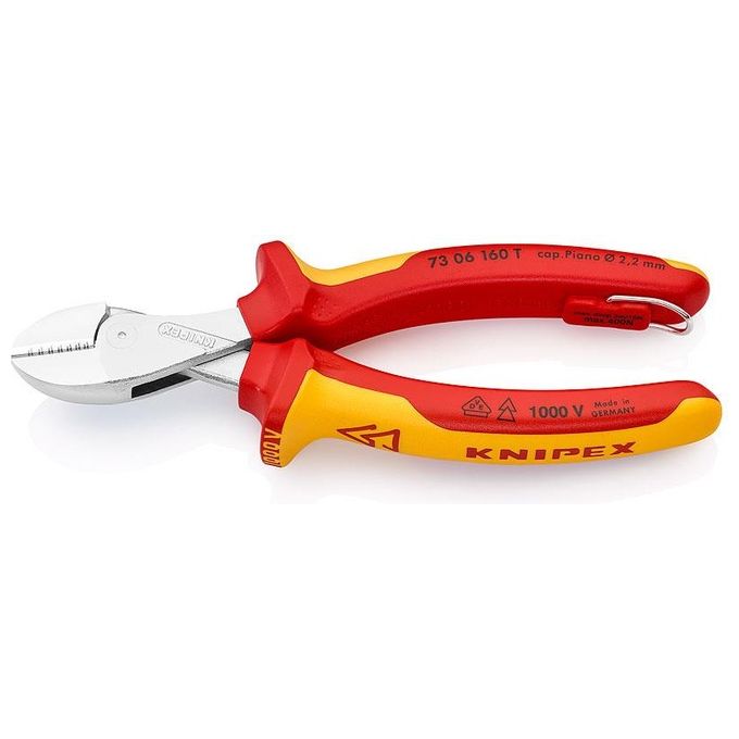 Knipex X-Cut Tronchese Laterale Compatto Cromat con Anello di Fissaggio