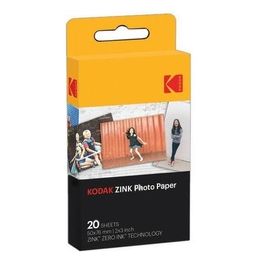 Kodak Carta Fotografica Autoadesiva da 2x3" 20 Fogli per Printomatic