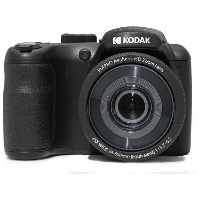 Kodak AZ255-BK Pixpro Astro Zoom Fotocamera Bridge 16 MP Zoom Ottico 25x Video Full HD 1080p Grandangolo 24mm OIS LCD 3'' colore Nero