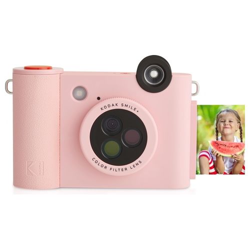 Kodak Fotocamera Istantanea 5Mp Bt Lenti Colorate Flash Plus MicroSD Rosa