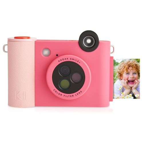 Kodak Fotocamera Istantanea 5Mp Bt Lenti Colorate Flash Plus MicroSD Fuchsia