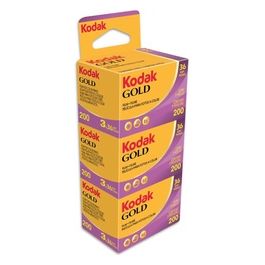 Kodak Gold 36 Esposizioni Confezione da 3 Pellicole Negative a Colori