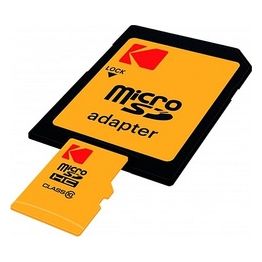 Kodak microSDHC 16Gb Class10 con Adattatore