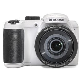 Kodak Pixpro Astro Zoom AZ255-WH Fotocamera Digitale da 16 Mp con Zoom Ottico 25x 24mm Grandangolare 1080p Full Hd Video e Lcd da 3" Bianco