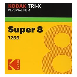 Kodak S8 Tri-X 200D / 160T Pellicola Super 8 per Film Bianco e Nero Muto