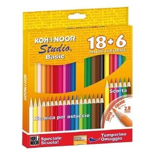 Koh-i-Noor Confezione 18 Pastelli Color Studio 6