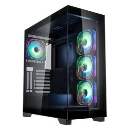 Kolink Unity Peak ARGB Case Mid-Tower Vetro Temperato No-Power minITX/mATX/ATX