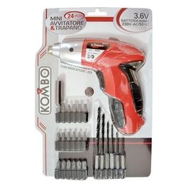 Trapano Avvitatore A Batteria 3,6V Completo Di Punte