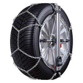 KoNIG Catene da neve per auto EASY-FIT CU-9 070 per misure pneumatici 195/70 R13 - 175/80 R14 - 195/65 R14 - 205/60 R14 - 175/70 R15 - 185/65 R15 - 195/60 R15 - 195/50 R16 - 205/40 R17