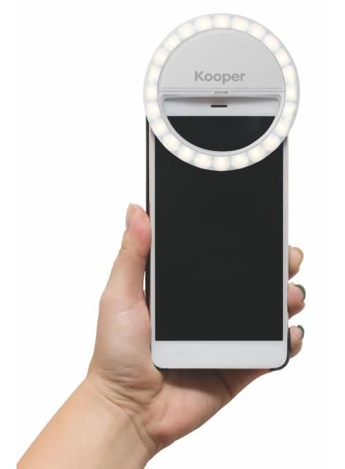 Kooper Lampada per Selfie Ring Light portatile 36 LED