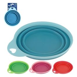 Ciotola Animali in Silicone Pieghevole 0.35 Litri