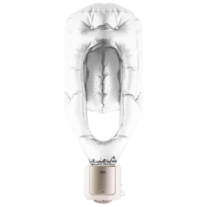 Krups CF6000 Ionic Asciugacapelli Casco 600 W Funzione Ionica 2 Velocita' 2 Temperature Borsa da Viaggio colore Bianco
