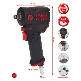1/2  miniMONSTER Avvitatore ad Impulsi Pneumatico 1.390Nm