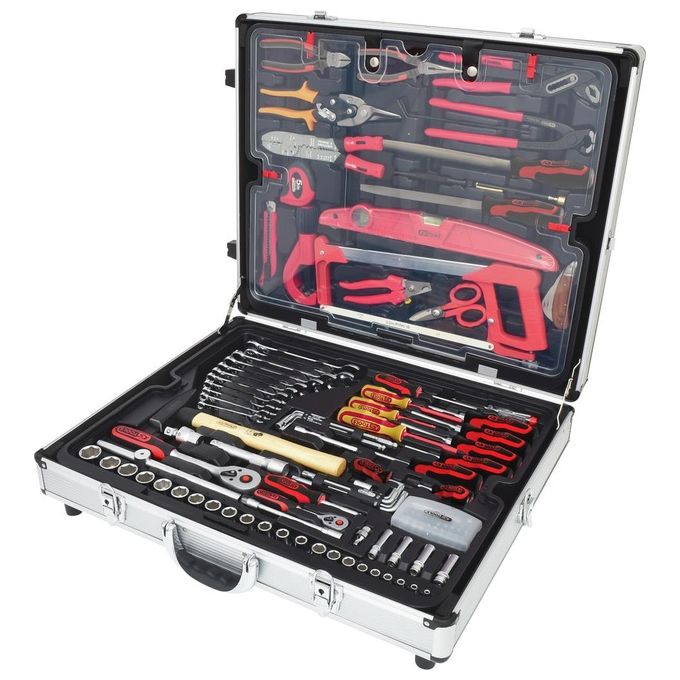 KS Tools Cassetta Professionale degli Attrezzi Universale 0,25''+ 0,5'' 135 Pezzi