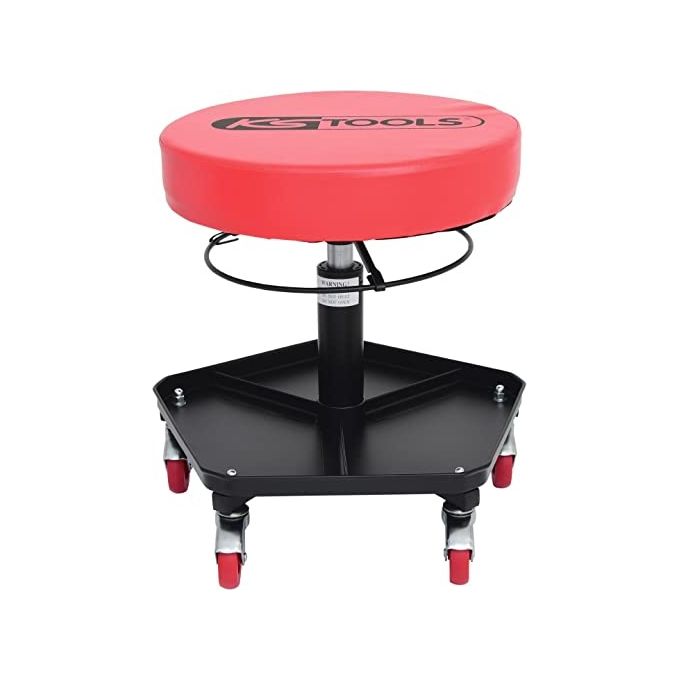 Ks Tools Workshop Mobile Stool - Hight Adjustable