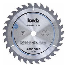 Lama Per Sega Circolare Truciolare In Legno E Legno Duro 190X16Mm 30 Denti