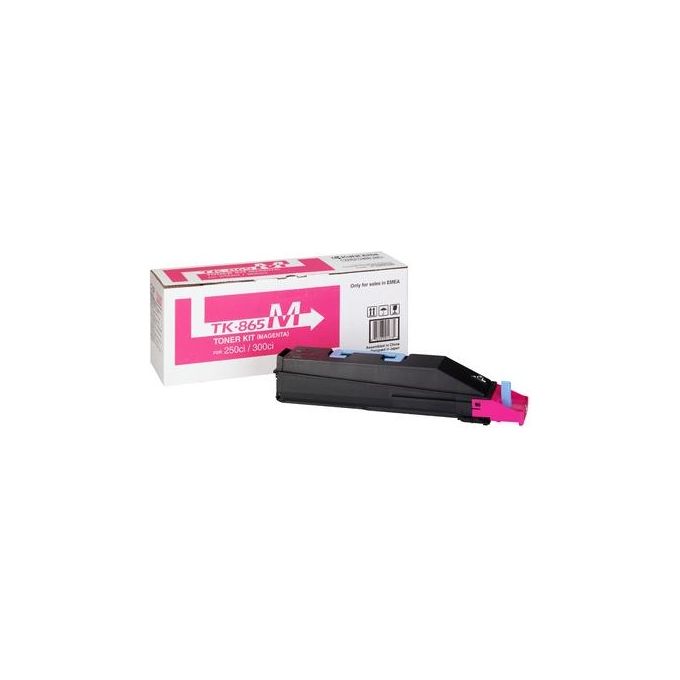 immagine di Kyocera Cartuccia Toner Magenta (TK-865M) Per Taskalfa 250CI-300CI Da 12.000 Pagine In Formato A4 Con Copertura Del 5 1T02JZBEU0