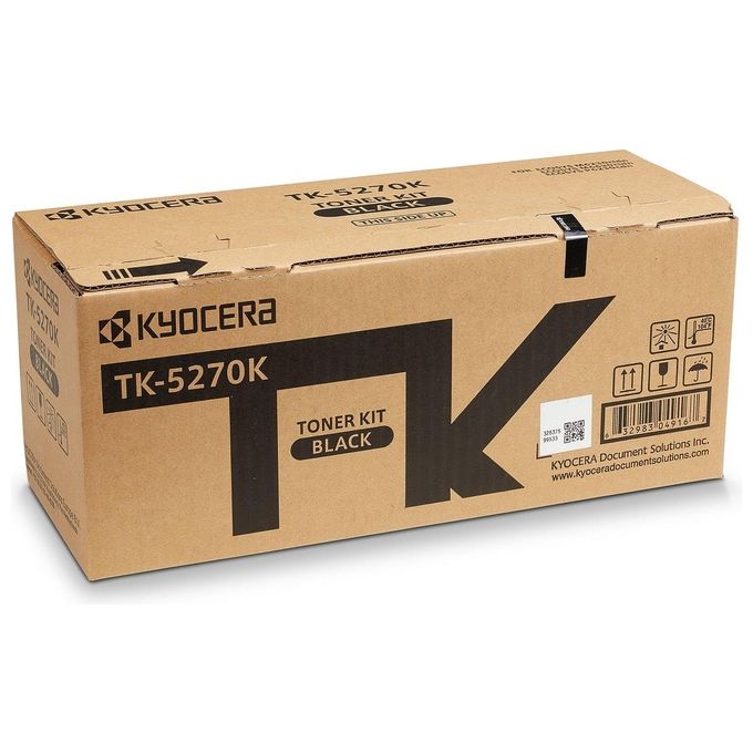 Kyocera TK-5270K Toner Laser ECOSYS M6230cidn M6630cidn P6230cdn 8000 pagine colore Nero