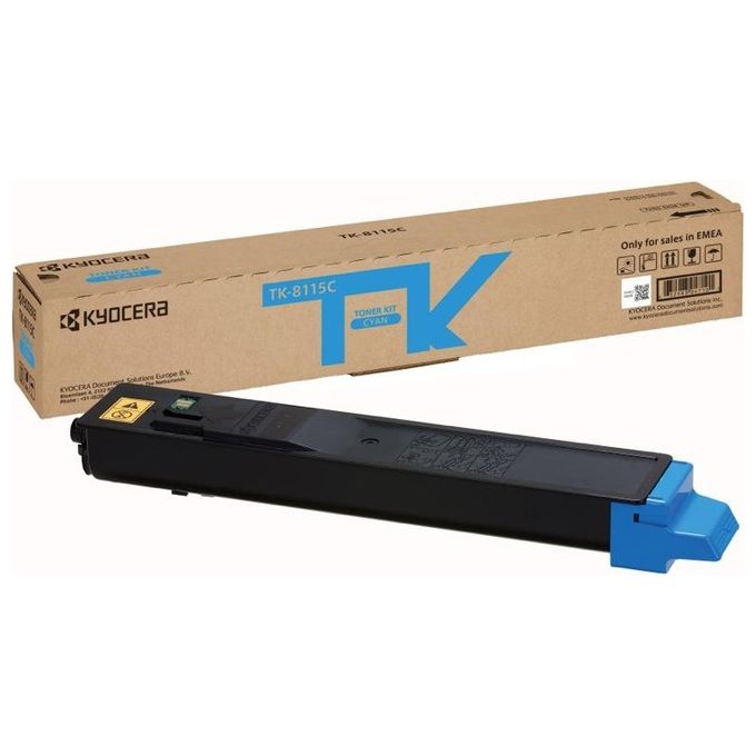 Kyocera TK8117C Toner Originale TK-8115C per ECOSYS M8124cidn e M8130cidn 6000 pagine colore Ciano