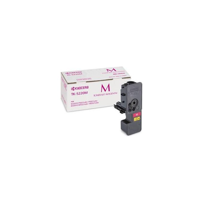 Kyocera TK-5220M Toner per Stampante Laser ECOSYS M5521cdn M5521cdw P5021cdn P5021cdw 1200 Pagine colore Magenta